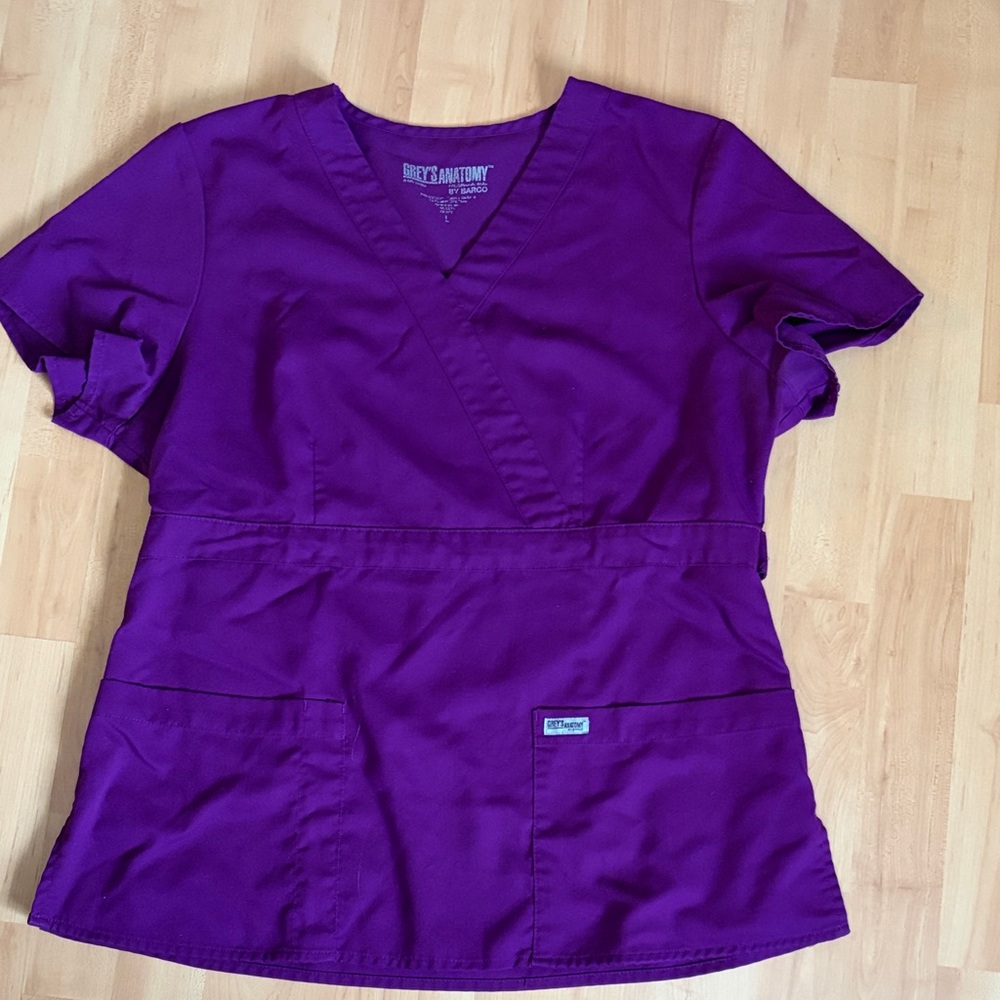 Grey's Anatomy Purple Scrub Top